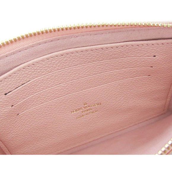 Bag Monogram Implant Pochette Double Zip Rose Candy Pink Shoulder Pouch Clutch - Picture 9 of 9